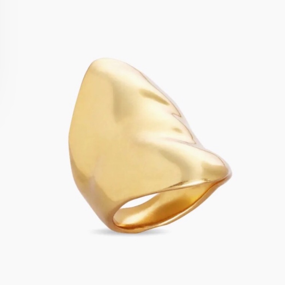 Kendra Scott Polished Sculptural Gold Statement Ring